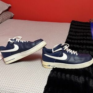 Stylish Navy and White Men's Sneakers